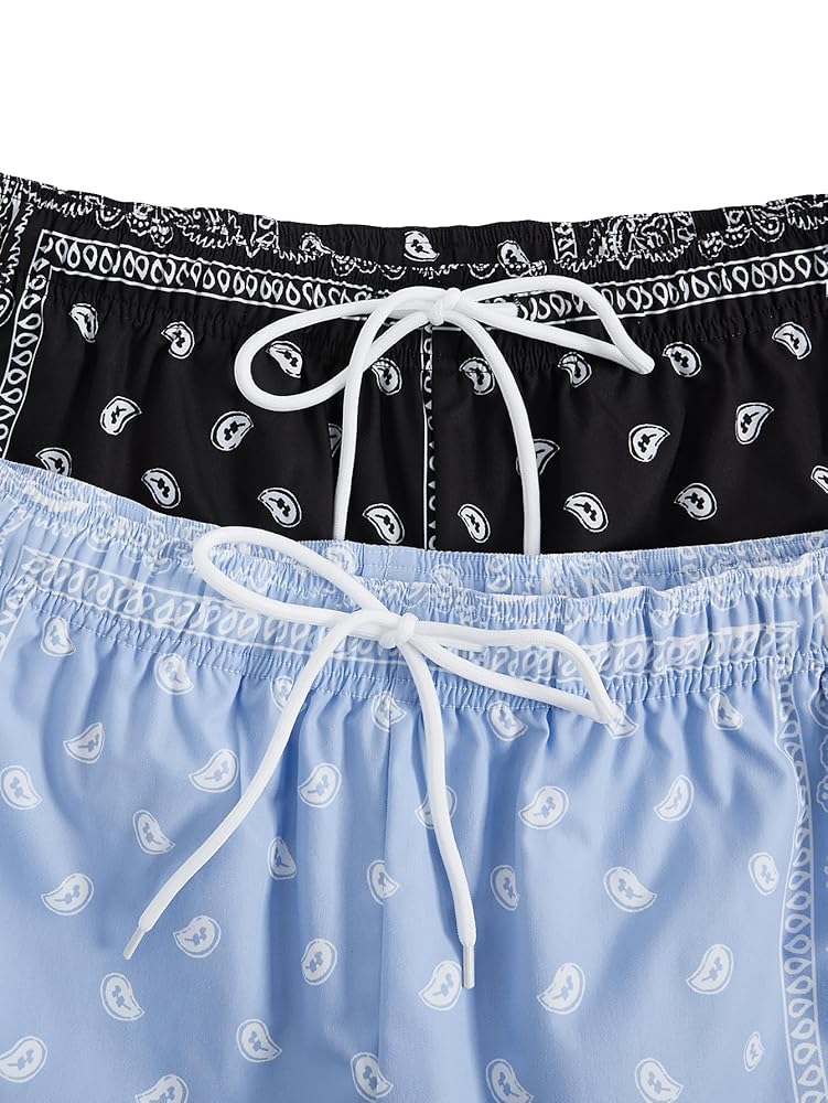 パンツ FCRB NYLON EASY SHORTS PAISLEY NAVY S DIOTSR Mens Mesh Paisley Shorts, Casual Retro Graphic Shorts